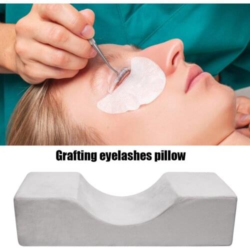 Soft Rebound Grafting Eyelash Pillow Memory Foam Neck Support Flat Headrest Case Lash Extension Makeup Salon Beauty Tool