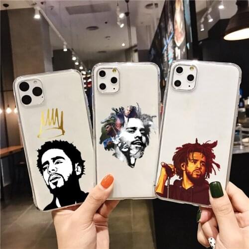 J COLE Hip hop TPU Soft Silicone Case Cover for iPhone 12pro 11 Pro Max 8 7 6 6S Plus 5 5S SE X XR XS 12mini transparent Shell
