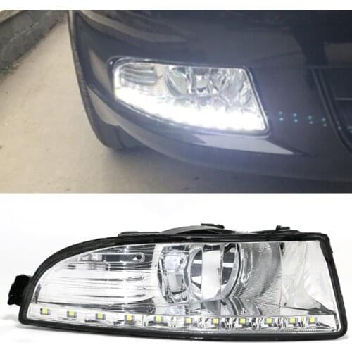 Pair For Skoda Octavia A5 A6 MK2 FL 2009 2010 2011 - 2013 Car-styling Front Halogen Fog Light Fog Lamp Daytime running lights