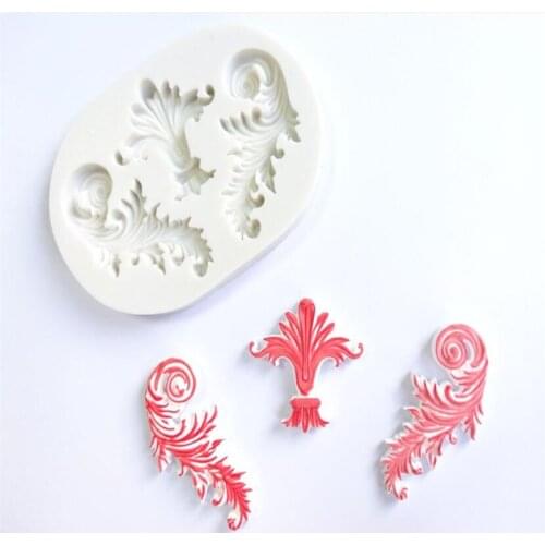 Scroll Relief Lace Silicone Mold Cake Border Fondant Molds DIY Wedding Cake Decorating Tools Candy Clay Chocolate Gumpaste Mould