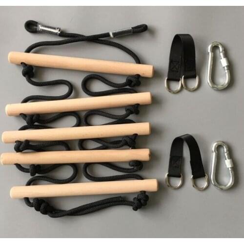 Garden Childrens Swing Amusement Climbing Ladder Household Childrens Climbing Ladder Wooden Climbing Ladder Rope Ladder