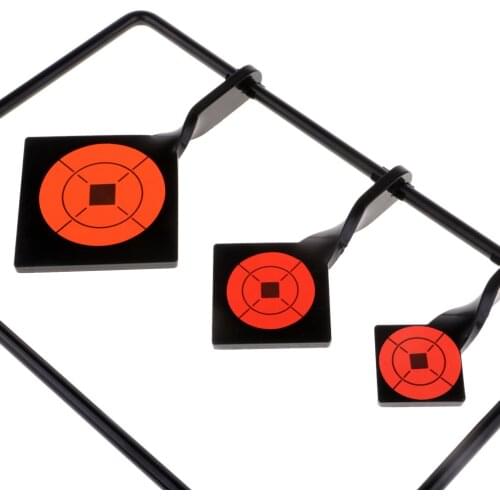 Carbon Steel Resetting Shooting Target - 10.5cm, 7.5cm, 5cm Spinning Targets