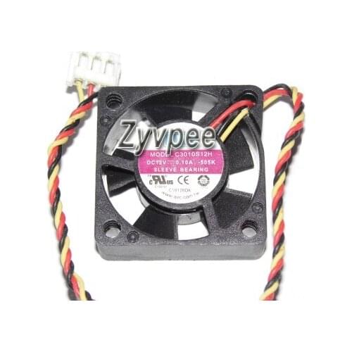 30x30x10MM C3010S12H -505K 12V 0.1A 3Wires Cooling Fan