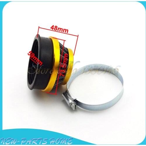 High Performance 59mm gold Air Filter For Gas Motorized Bike Bicycle Mini Pocket Bikes ATV Quads