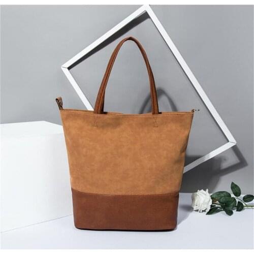 Suede Shoulder Bags Women Shopping Bag Tote Package Crossbody Bags Purses Casual Handbag For Women Book Bag