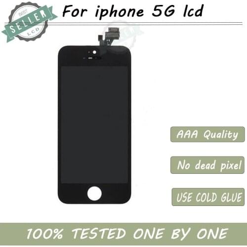Grade AAA+ For Ecran iPhone 5 LCD Screen Display With Digitizer Assembly Replacement DHL shipping 100pcs/lot