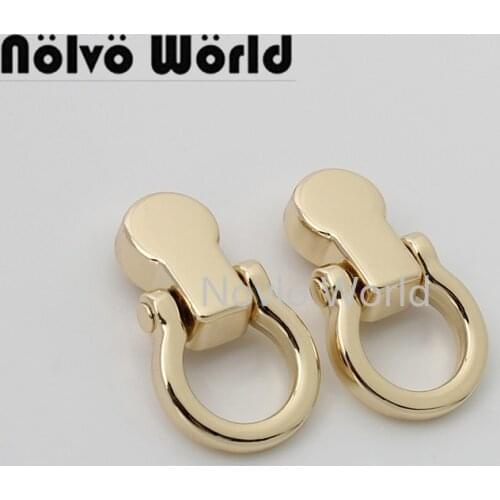 10-50pcs 2 colors 26x15mm 3/8" high quality metal connector buckle for woman chains bag purse strap adjustment bag hardware