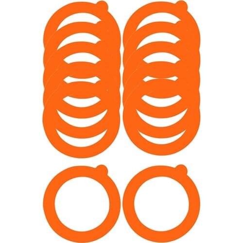 12 Pack Silicone Replacement Gasket, Airtight Rubber Seals Rings for Mason Jar Lids, Leak-Proof Canning Silicone