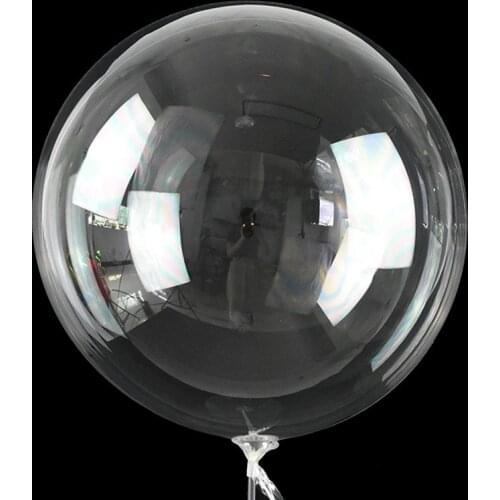 5pcs 18/20/24/36inch Luminous Transparent Bobo Bubble Ballons Christmas Wedding Birthday Party Decorations Clear Helium Balloons