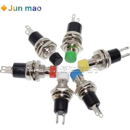 6pcs PBS-110 Mini Momentary Push Button Switch for Model Railway Hobby 7mm pbs110 red yellow green blue black white