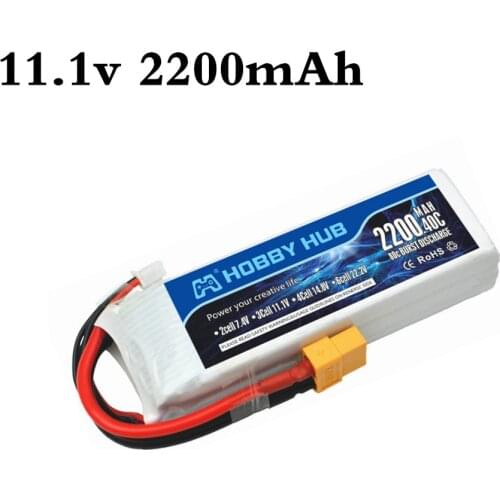 11.1V Lipo Battery For RC Car Airplane Helicopter Spare Parts 3S 11.1 v 2200mAh XT60 Battery 803496 for RC toys accessories