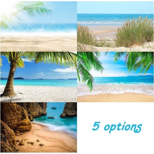 Avezano Summer Holiday Photography Background Beach Palm Trees Backdrops For Photo Studio Photocall Photozone Photo Shoot Decor