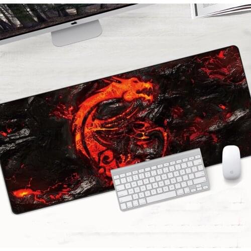 900x400x2mm Dragon Large Gaming Mouse Pad XL Soft Lockedge Mouse Mat For Laptop Computer Keyboard Pad Office Speed Desk Pad
