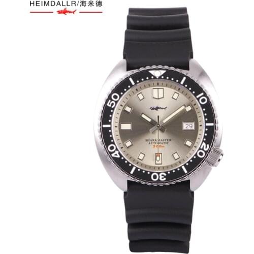 Shark New Turtle Sapphire Crystal Japan NH35A Automatic Movement 200M Waterproof Men Dive Automatic Watch