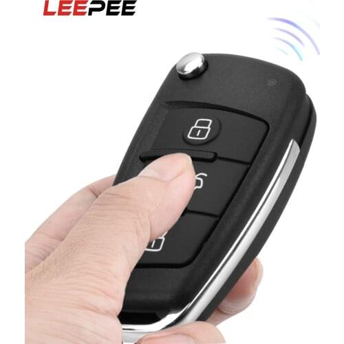 LEEPEE Car Key Shell 3 Button Key Fob Case Folding Remote Flip Case No Blade For Audi A2 A3 A4 A6 A6L A8 Q7 TT Car Accessories