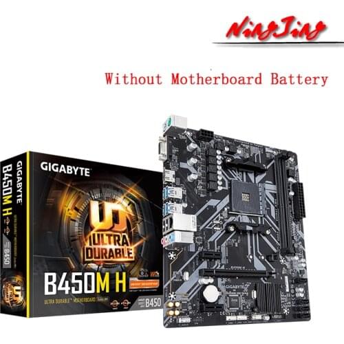 Gigabyte GA B450M H (rev. 1.x) Micro ATX AMD B450 2-DDR4 USB 3.1 Gen1 32G M.2 slot Double Channel AM4 Motherboard