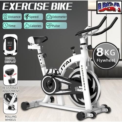 Indoor Exercise Bike Cycling Intelligent Spinning Bikes Weight Loss Machine Fitness Gym Workout Aluminum Bicycle Equipment US