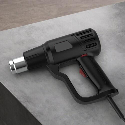 Electric Heat Gun Kit with 2000 Watt Motor and Dual 600/400 Temperature Settings for Shrinking PVC Stripping Paint Crafts