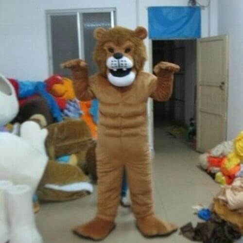 Brown Tiger Mascot Costume Cosplay Party Clothing Carnival Adult Halloween Adult