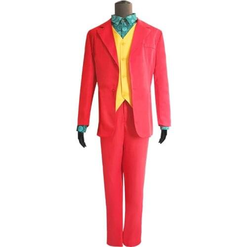 Halloween Costume For Adult Movie Joker Men Costumes Fleck Cosplay DC Costumes For Carnival Party