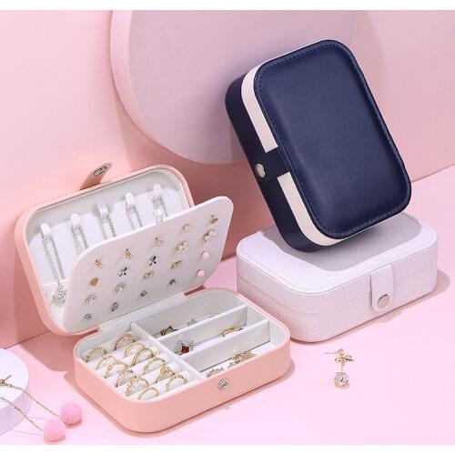 Multifunction Jewelry Organize Box Travel Bathroom Ring Necklace Storage Case Household Earring Arrange Packaging Accessories
