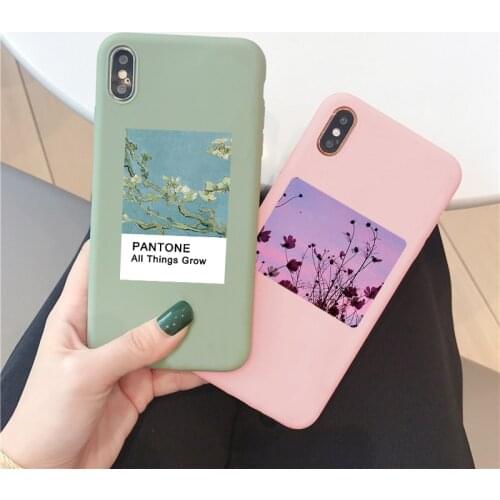 Fashion Little Fresh Couples Case For OPPO Realme 5 Pro Reno 2 F 3 F5 F11 F9 A83 A3S A71 A57 A59 A37 R9 R9S A5 2020 Cover Flower