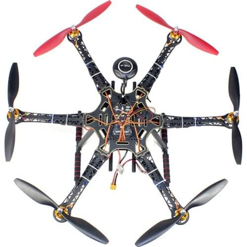 DIY S550 Drone Kit Unassembly PNF 6-Axle Drone PIX4 Flight Control + 30A ESC +930KV Brushless Motors +1045 Paddles