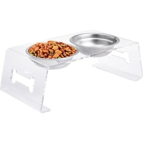Non-slip Cat Bowls Double Pet Bowls With Raised Stand Pet Food And Water Bowls For Cats Dogs Feeders Pet Products Cat Bowl