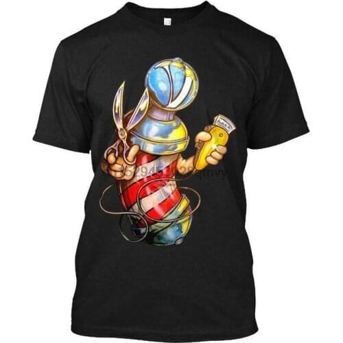Barber Uniform Giant Pole Tee T-Shirt