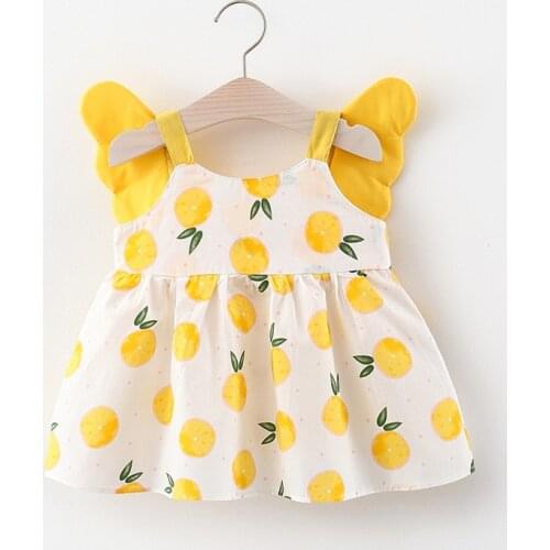 Baby Girl Mini Dress Suspenders Dress Baby Girl Big Dot Print Princess Dress