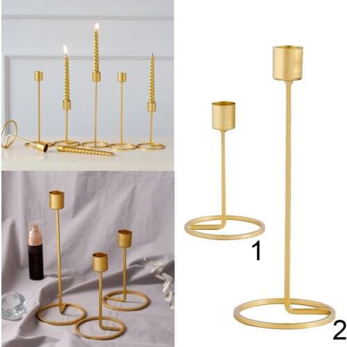 Candle Holder Candlestick Tealight Wedding Party Metal Candlestick Iron Art Gift Romantic European Style Table Home Decor