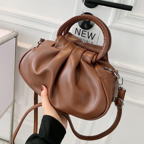 Soft Small PU Leather Crossbody Bags for Women 2021 Trend Hand Bag Womens Branded Trending Chain Shoulder Handbags and Purses