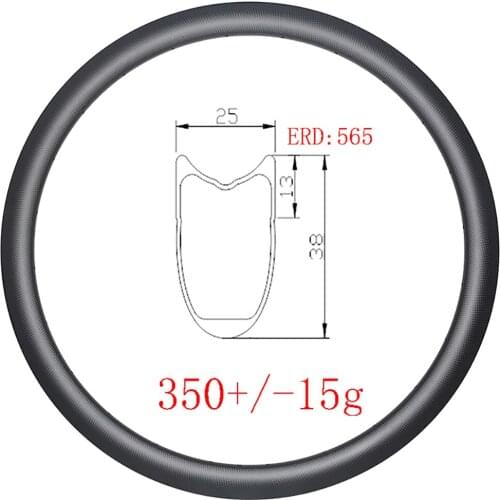 ULTRALIGHT 300g 700c tubular road disc brake carbon fiber rims 38T 25mm wide UD 3K matte glossy 18H 20H 24H 28H 32H ROAD wheels