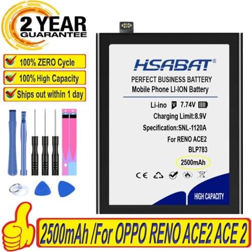 Top Brand 100% New 2500mAh BLP783 Battery for OPPO RENO ACE2 ACE 2 Batteries