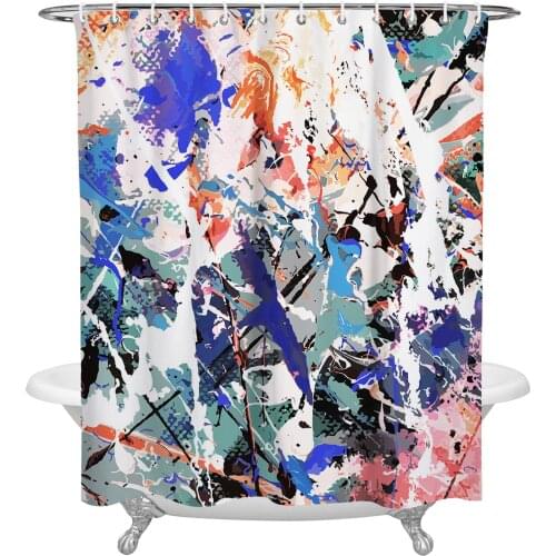 Street Graffiti Art Shower Curtain Waterproof Polyester Fabric Shower Curtains Home Decoration Curtain with Hook