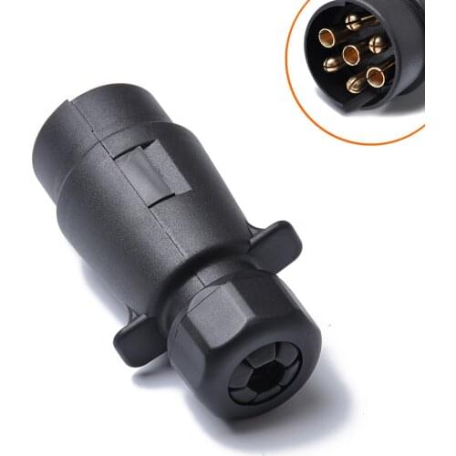 High Quality Professional 12V 7-pin trailer plug Round Pin Trailer Wiring connector 7-poles