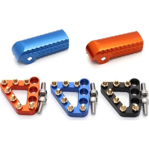 Motorcycle Rear CNC Aluminum Brake Shifter Lever Pedal Step Tip For KTN 125-500 SX SXF MX All 2017-2020