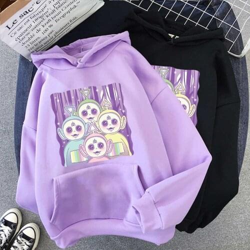Women Sweatshirt Hoodies kpop korean Cute Tops Graphic Tees Dropshipping Print Harajuku Loose Oversized Hip Hop Kawaii Clothes
