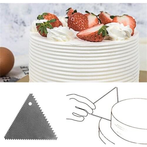 1Pc Smooth Edge Fondant Scraper Spatulas Baking Pastry Tools Stainless Steel Cake Decorating