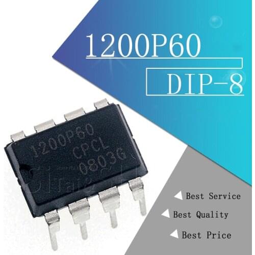 1PCS New and original Power Management Chip 1200P60 NCP1200P60 DIP-8 10PCS