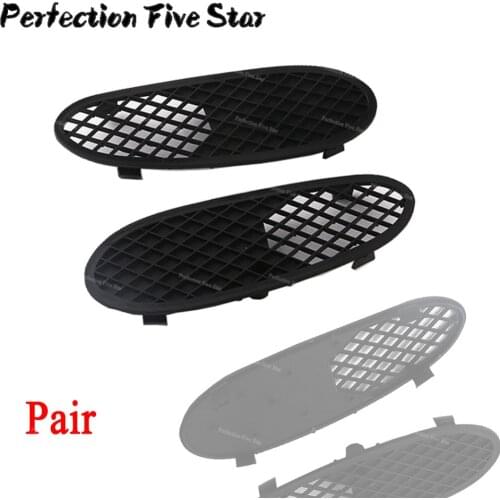 2208850123 2208850223 For Mercedes Benz S Class W220 S430 S500 S600 Pair R L Bumper Cover Cap Lateral Grille Trim