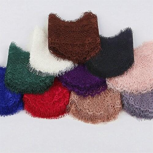 3 Yards Floral Embroidery Lace Fabric DIY Sewing Handmade Ribbon Tulle Trim