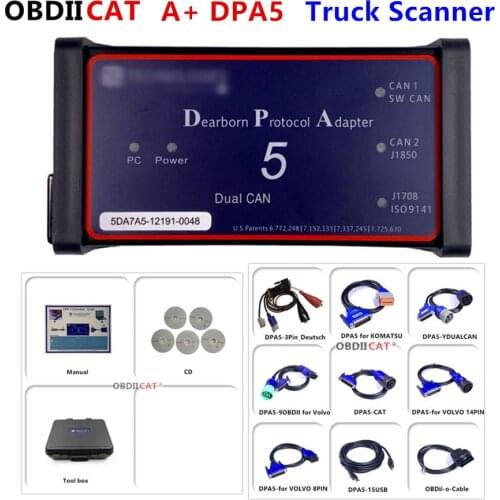 A+ DPA5 Diesel Heavy Duty Truck Scanner DPA 5 NO Dearborn Protocol Adapter5 Car Diagnostic Bluetooth-compatibleTool Works