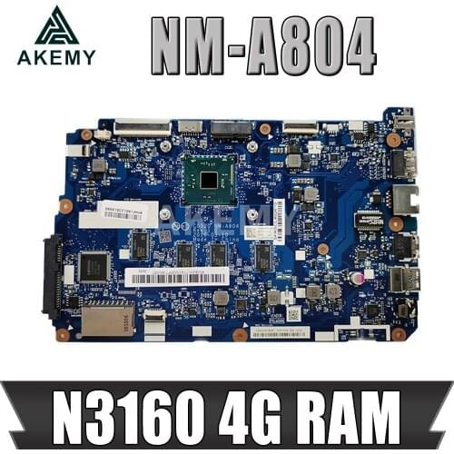 AKemy for Lenovo 110-15IBR CG520 NM-A804 Laptop motherboard CPU N3160 4G RAM 100% test work 5B20L77433
