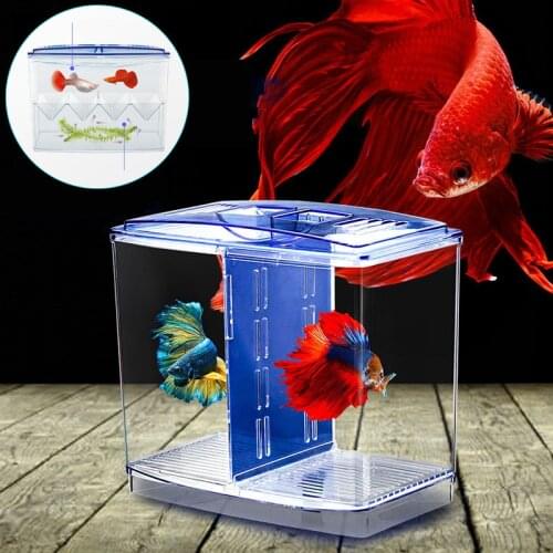 Out-tank Acrylic Fish Breeding Isolation Box Aquarium Breeder Fish Tank Hatching Incubator Fish House Home for Shrimp Clownfish