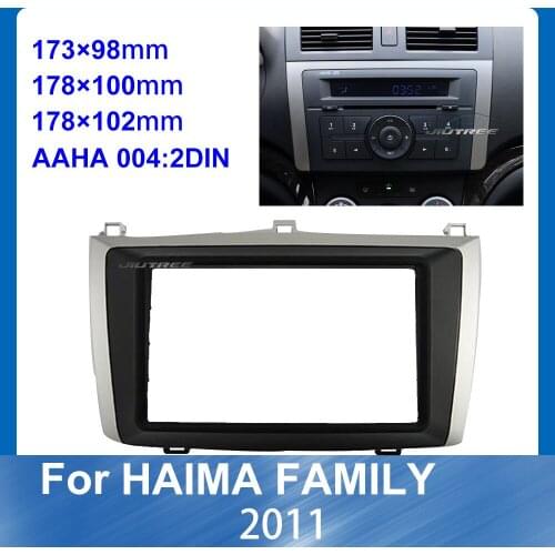 Car Fascias Stereo Radio Panel Audio Navigation Frame Dash Kit For Haima Family 2011 Panel Dashboard ABS plastic Installation
