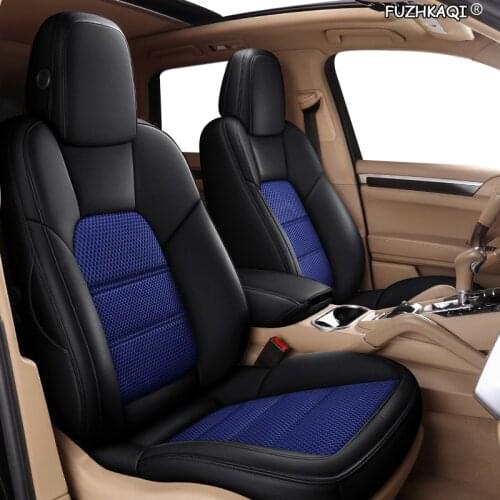 FUZHKAQI Custom Leather car seat covers For JEEP Compass Wrangler Patriot Cherokee Grand Cherokee Commander Renegade seat cars