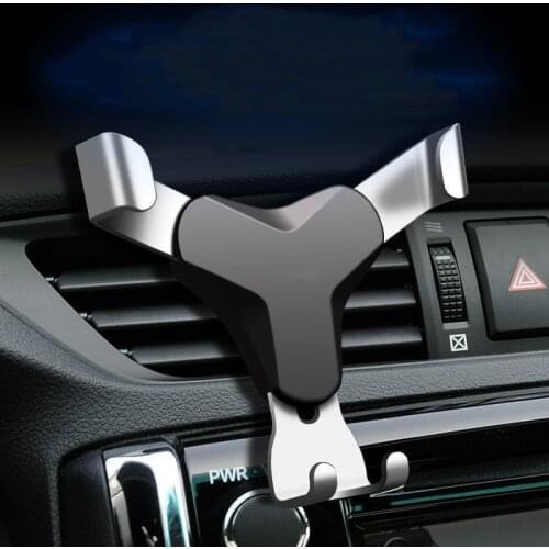 1 PCS Gravity Car Phone Holder In Car Air Vent Mount Clip Cell Holder No Magnetic Mobile Phone Stand Support Smartphone Voiture