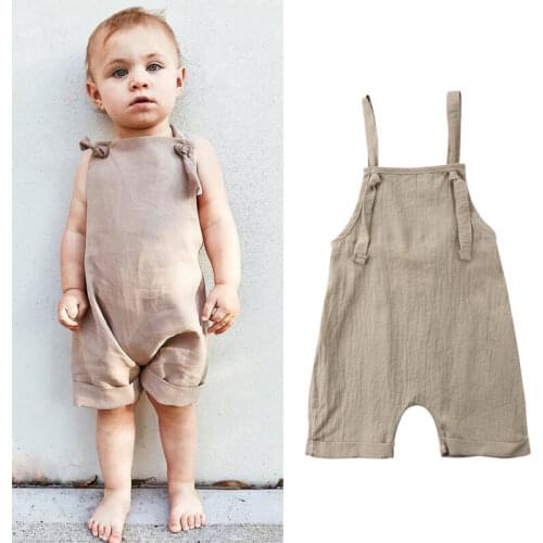 0-24M Infant Baby Boys Suspender Pants Overalls Toddler Solid Color Button Casual Bib Pants 2021 Spring Summer Baby Boy Clothes