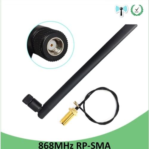868MHz Antenna 915MHz 5dbi RP-SMA Connector GSM 915 MHz 868 MHz IOT antena antenne waterproof +21cm SMA Male /u.FL Pigtail Cable